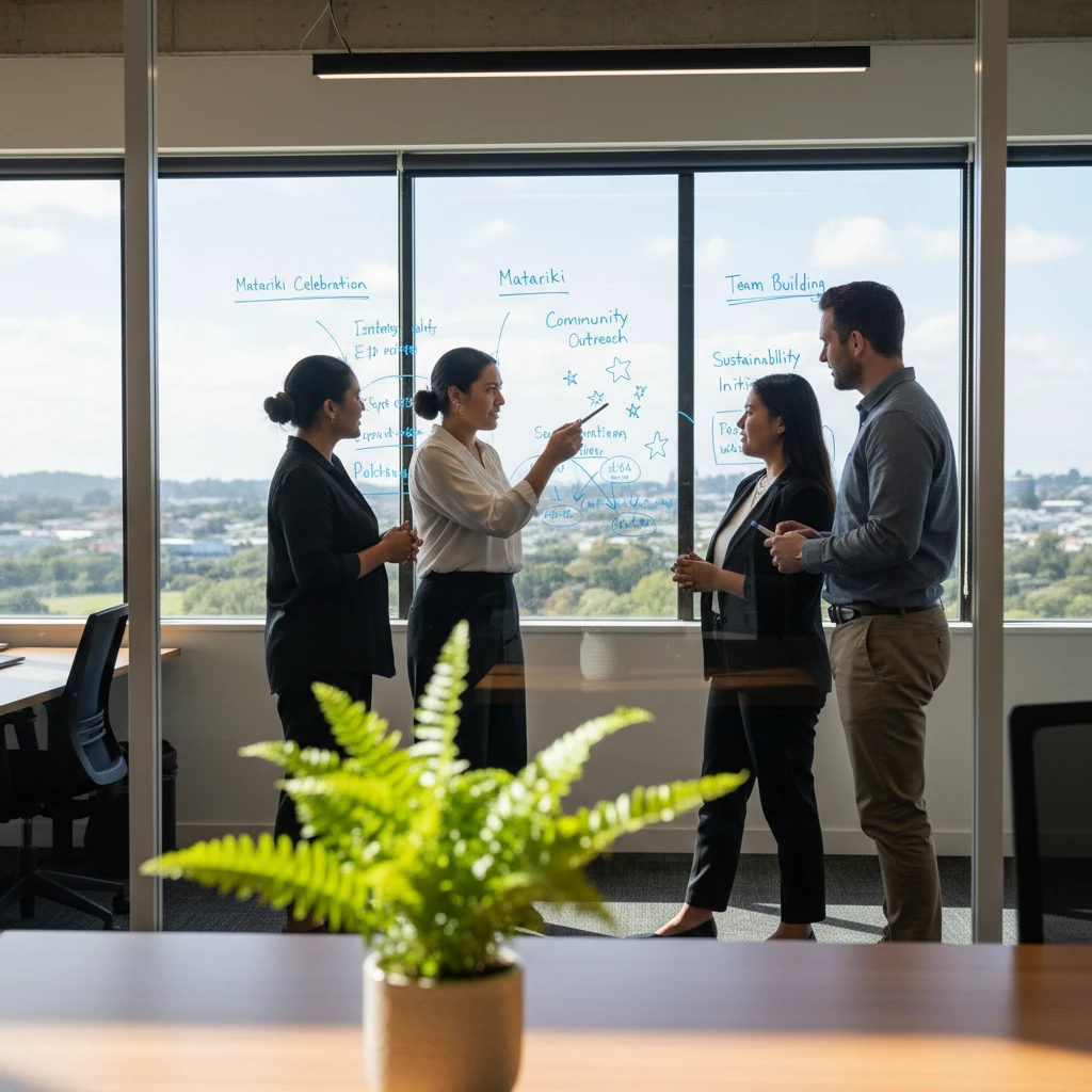 Corporate team planning for Matariki