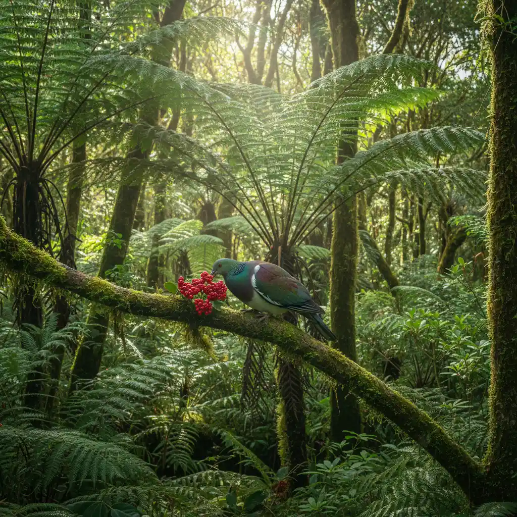 New Zealand native forest canopy representing Tupu-ā-rangi