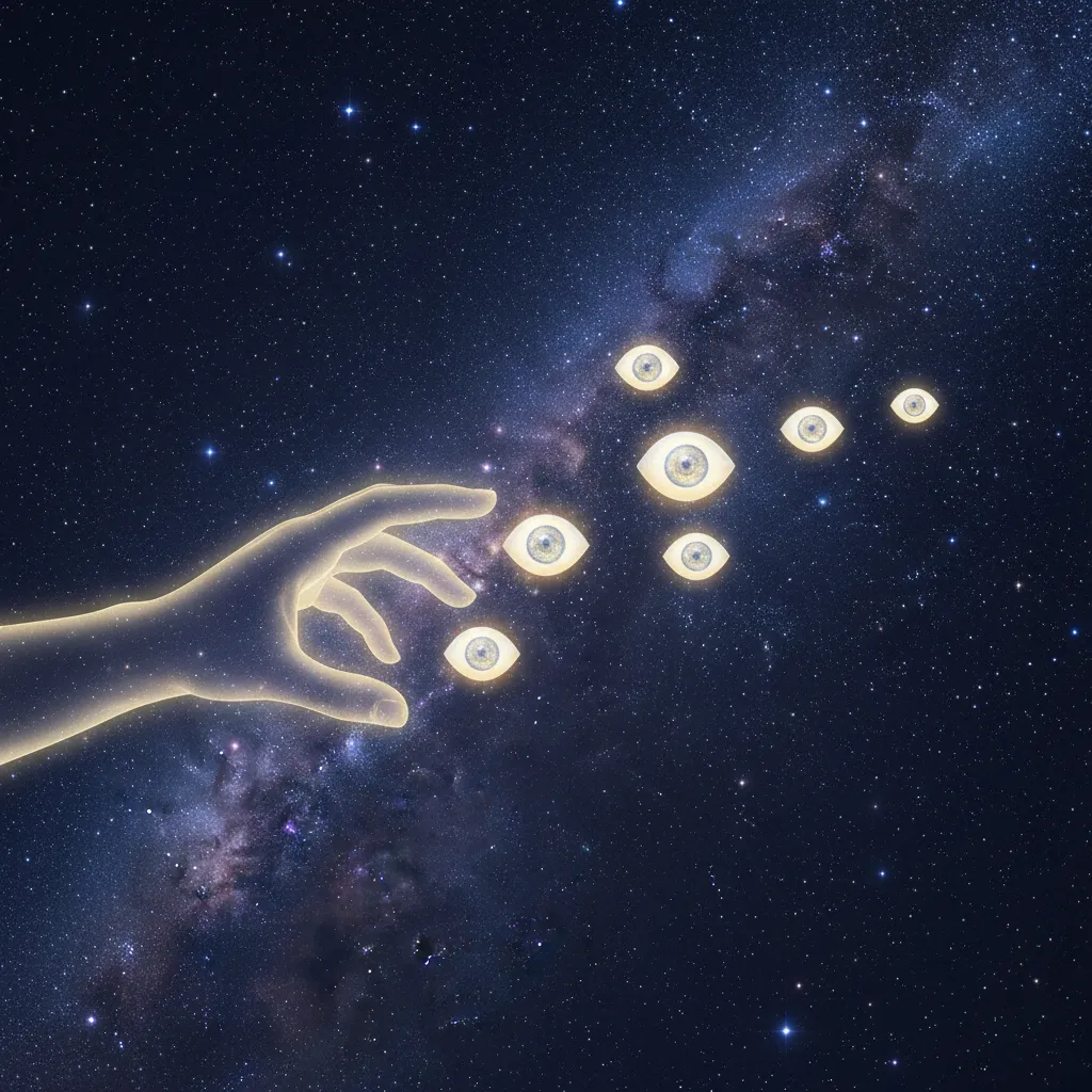 The creation of the Matariki star cluster from the eyes of the god