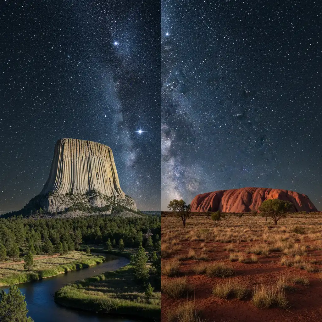 Global landscapes united by the Pleiades star cluster