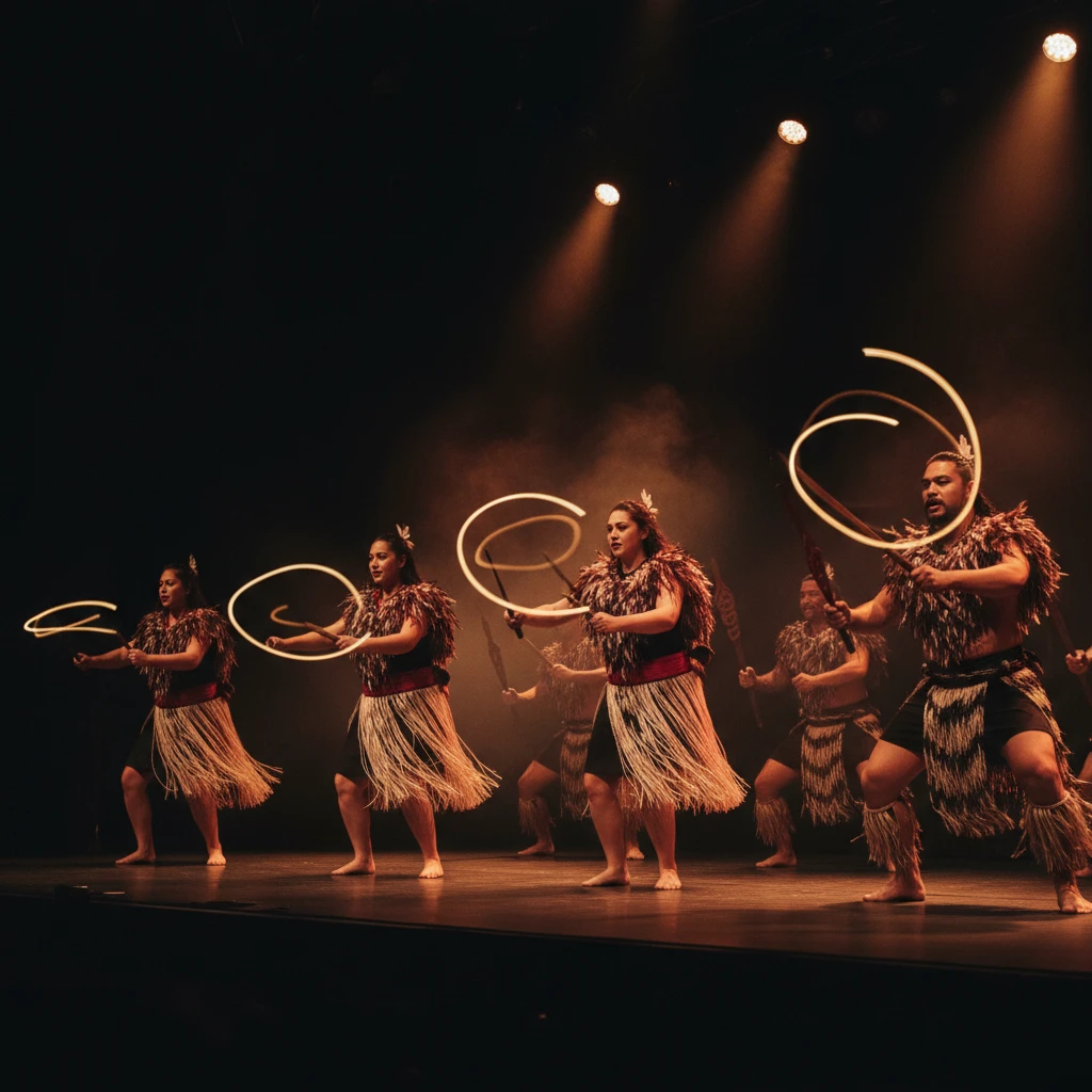 Traditional Māori cultural performance during Matariki