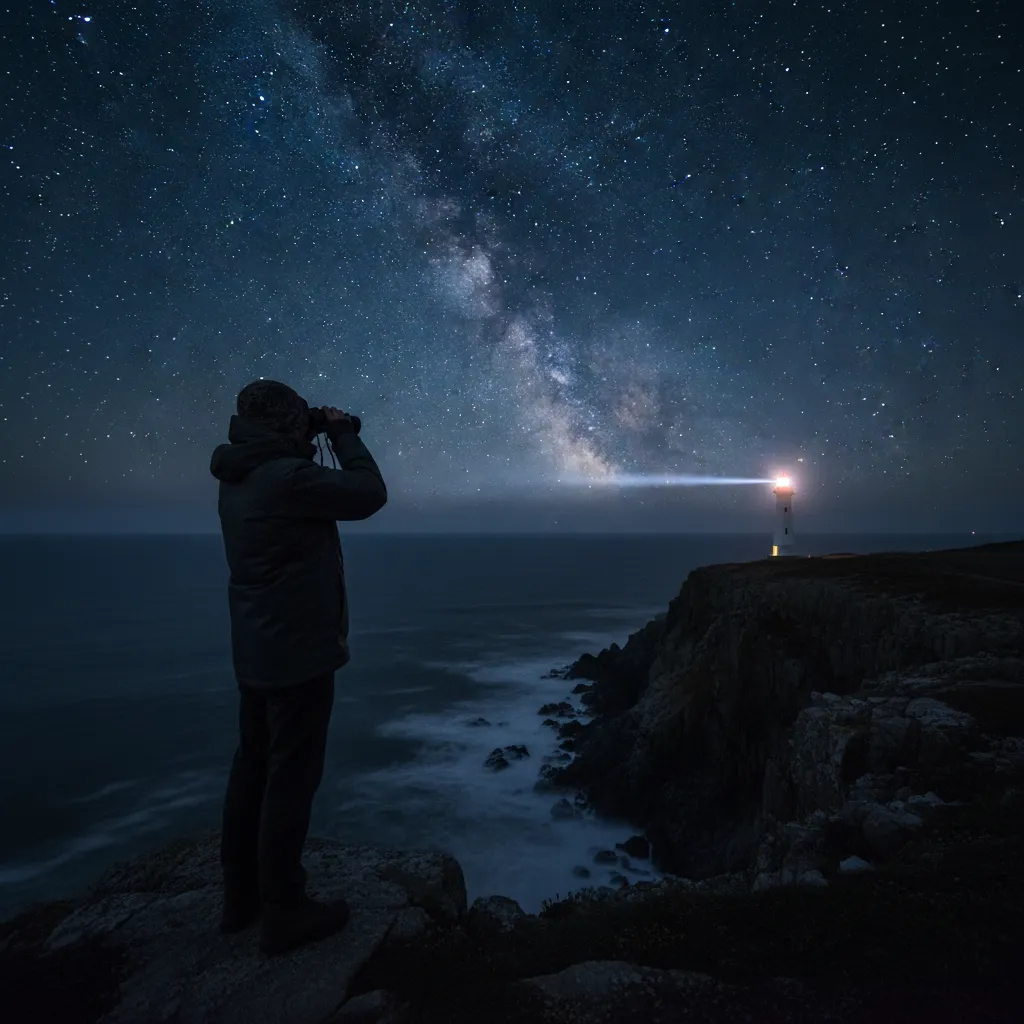 Using binoculars to find Matariki away from city lights