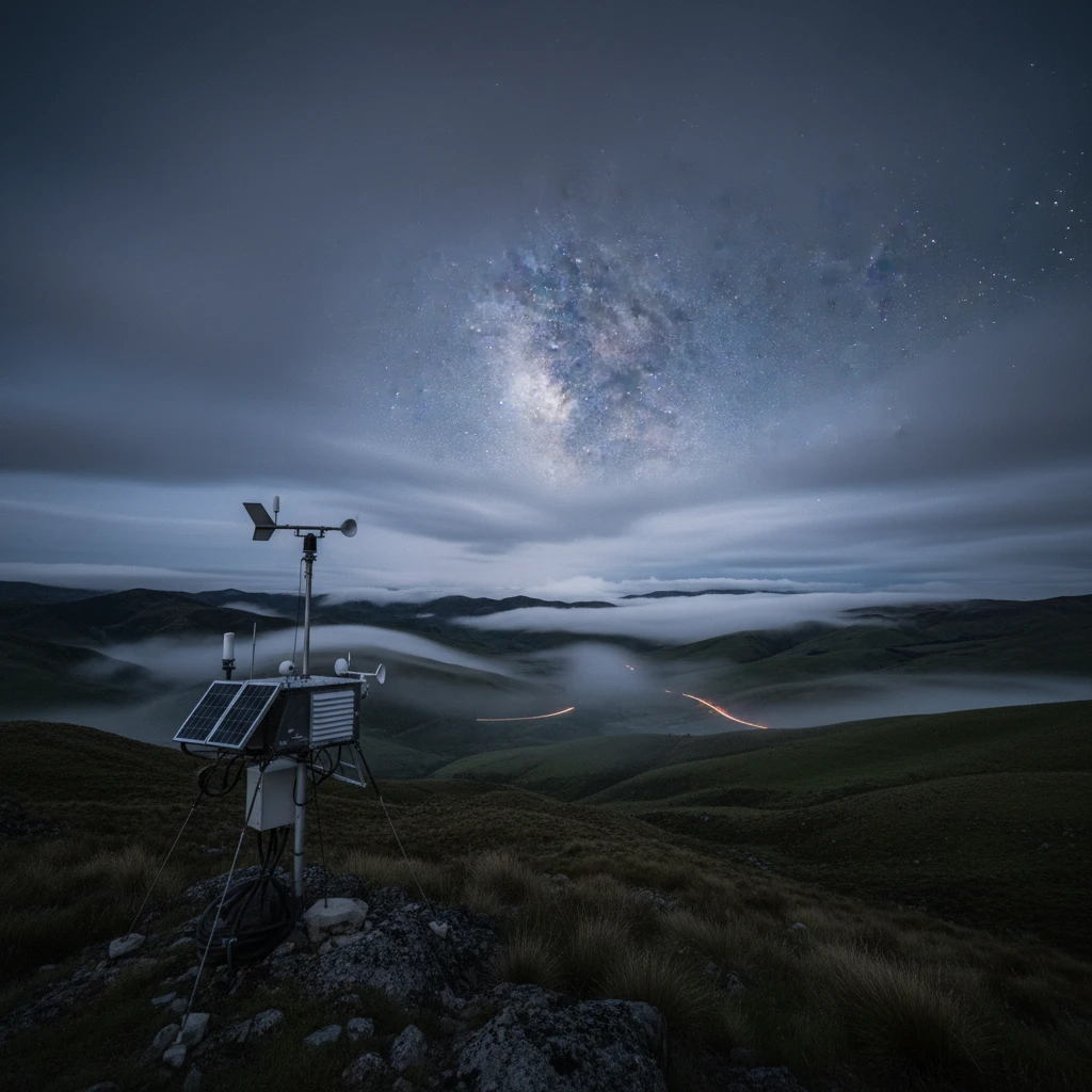 Weather monitoring for star visibility