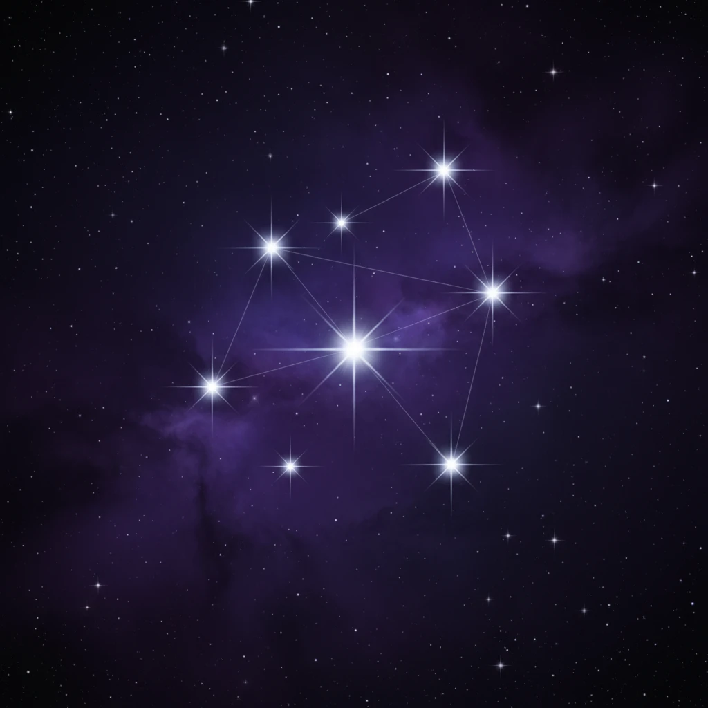 Diagram of the Matariki star cluster