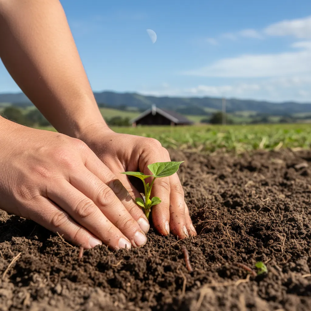 Planting crops according to the Maramataka