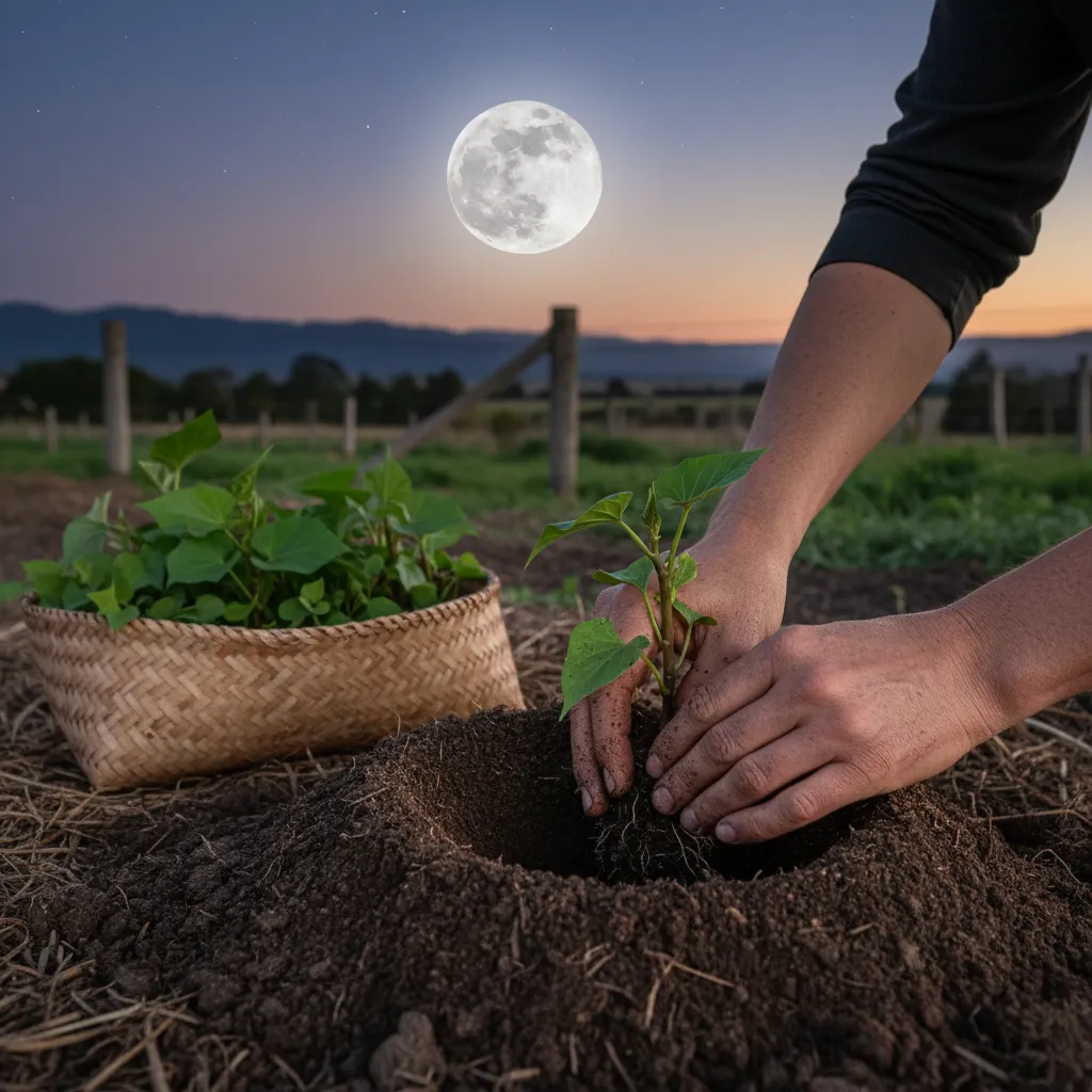 Planting kumara during the full moon phase