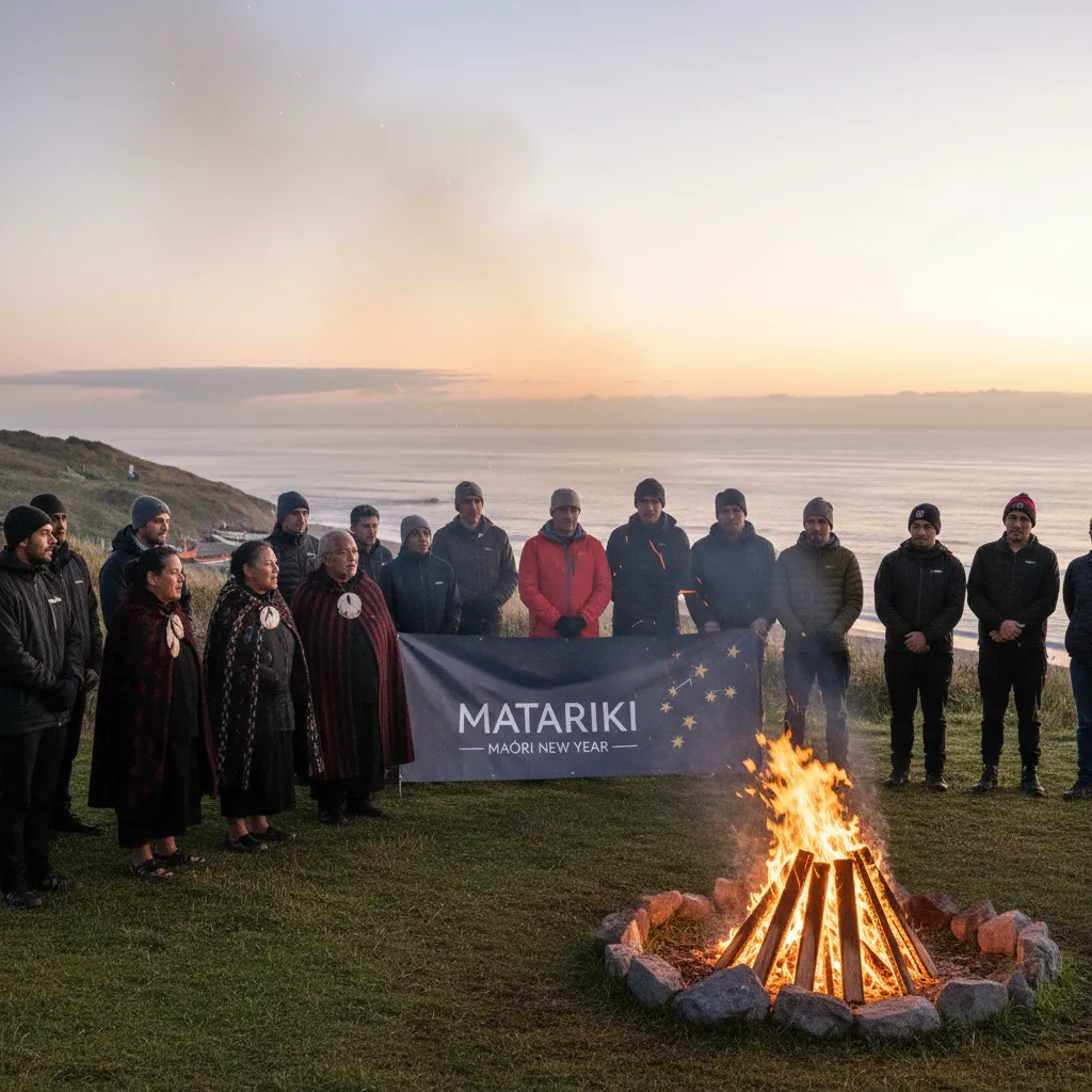 Modern community gathering for Matariki celebrations