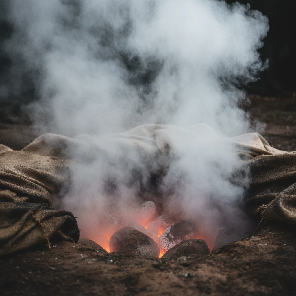 Te Umu Kohukohu Whetū releasing steam