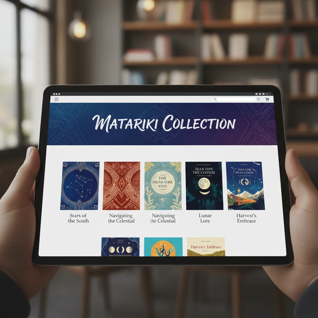 Online bookstore featuring a Matariki book collection
