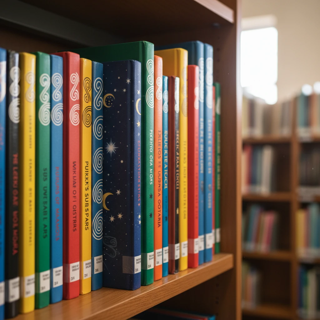 Stack of New Zealand children's books about Māori astronomy