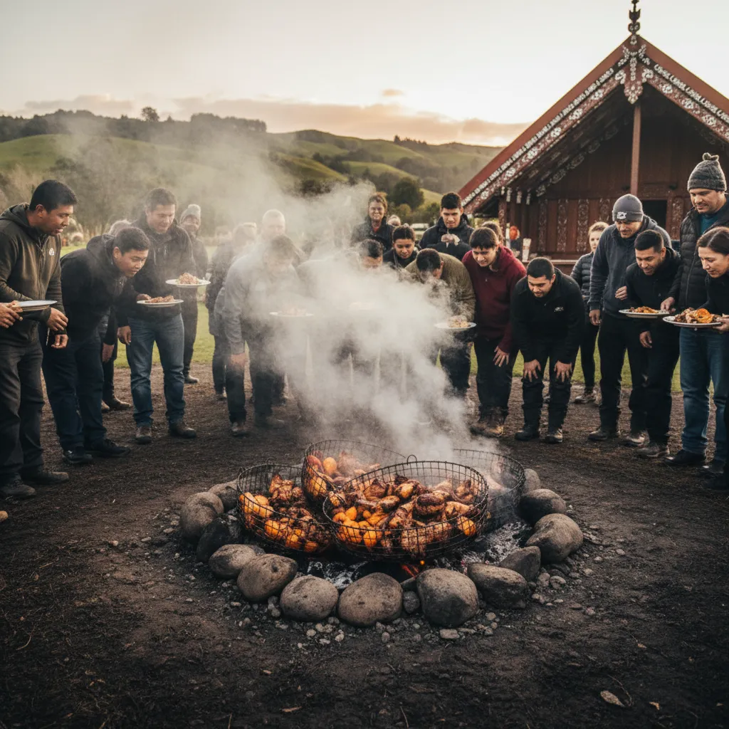 Unearthing a traditional Hāngī feast during Matariki