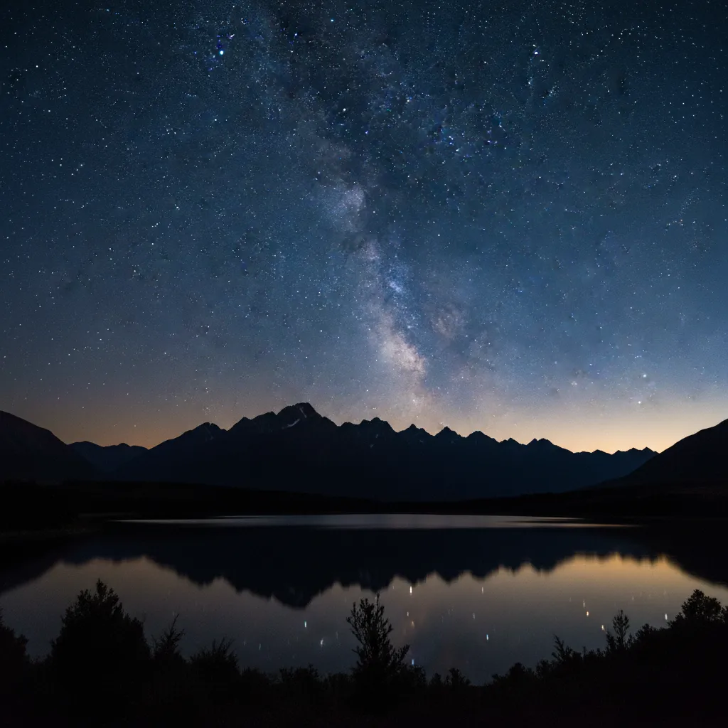 The bright cluster of the 9 stars of Matariki in the night sky