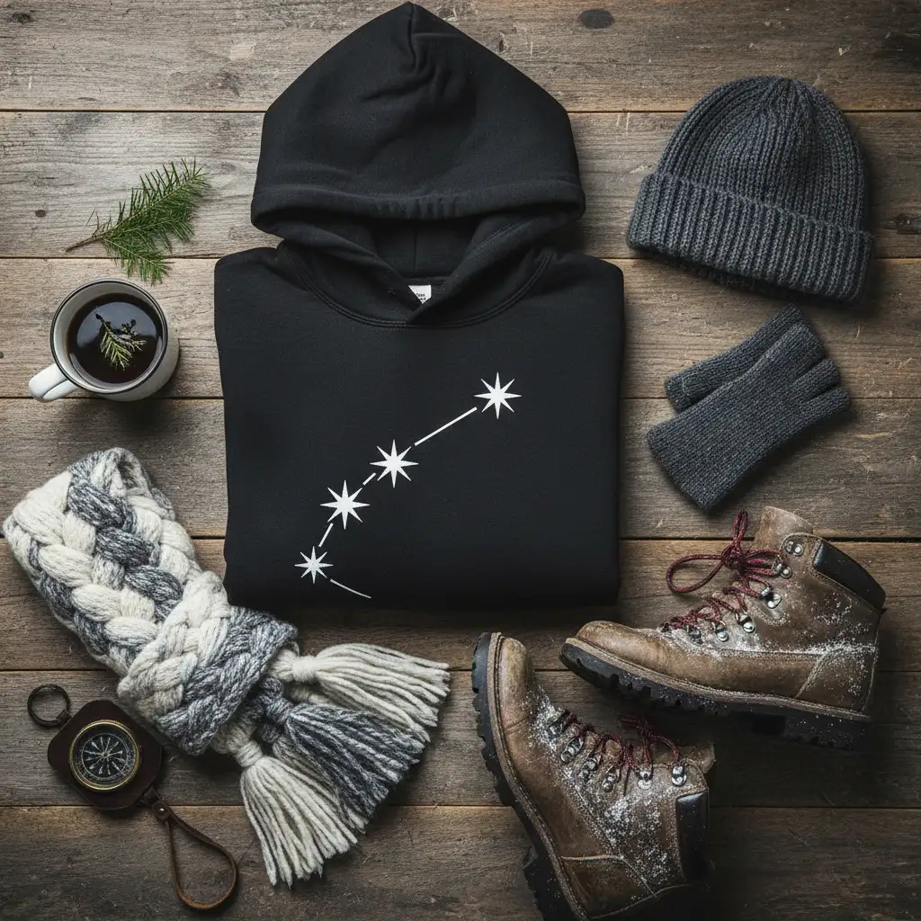 Flat lay of Matariki winter clothing essentials