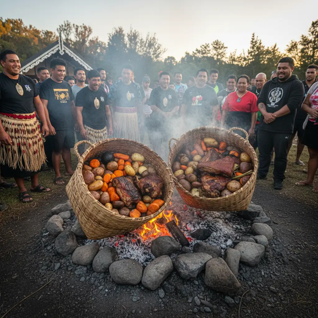 Uncovering a traditional Hāngī feast for Matariki