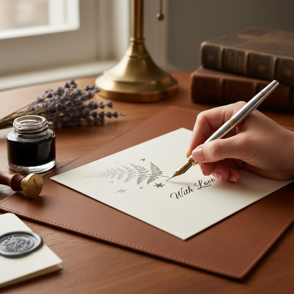 Writing a Matariki greeting card