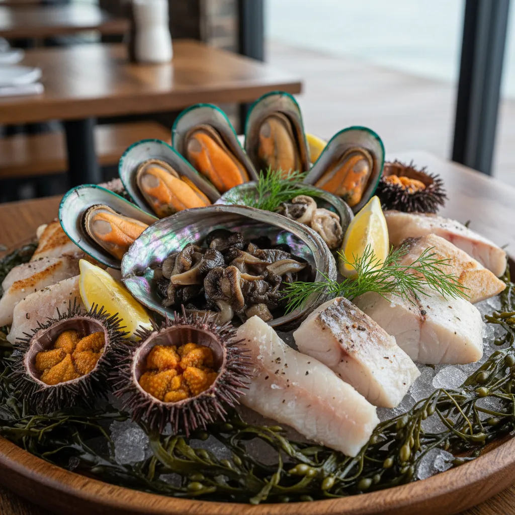 Kaimoana seafood platter representing Waitā