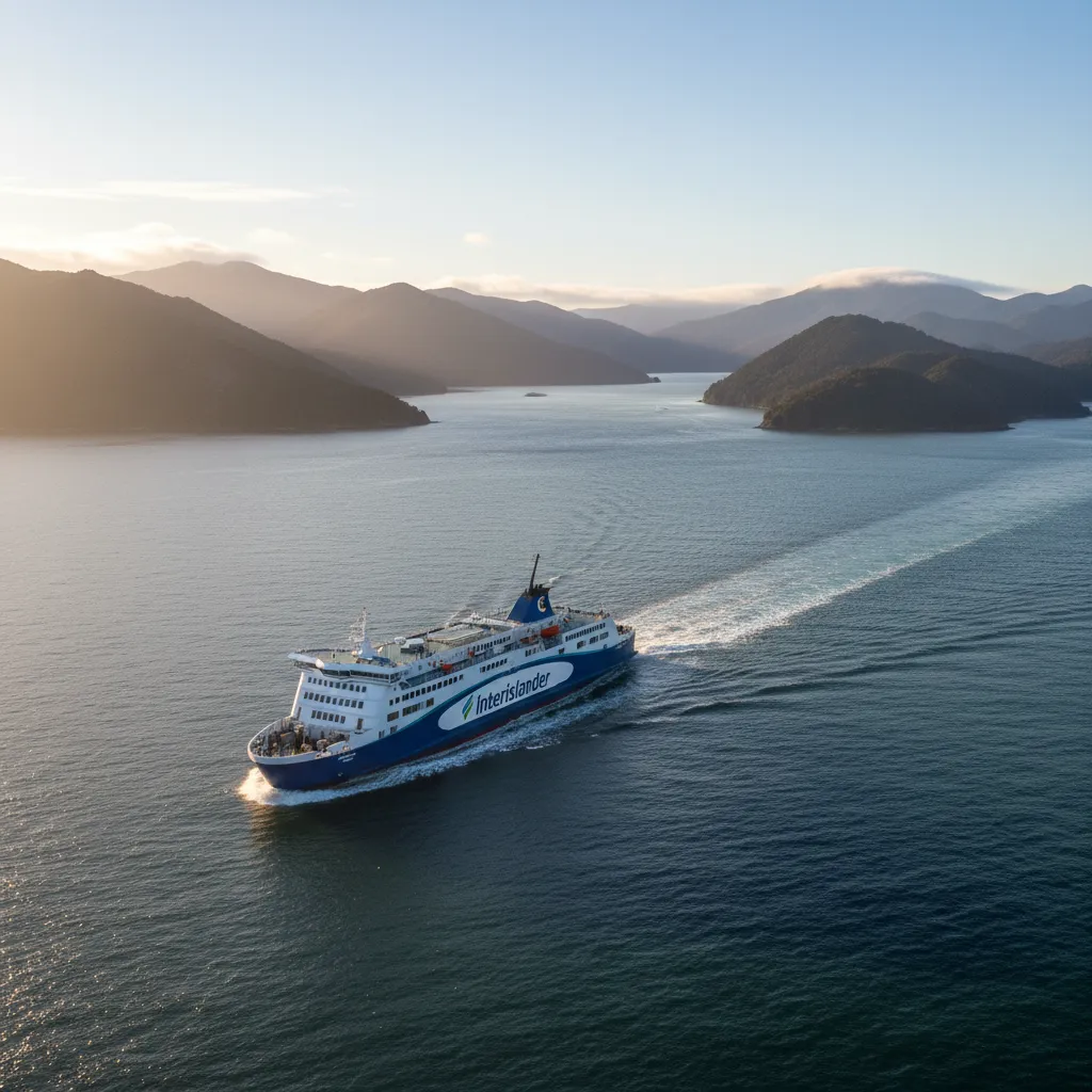 Interislander ferry crossing Cook Strait