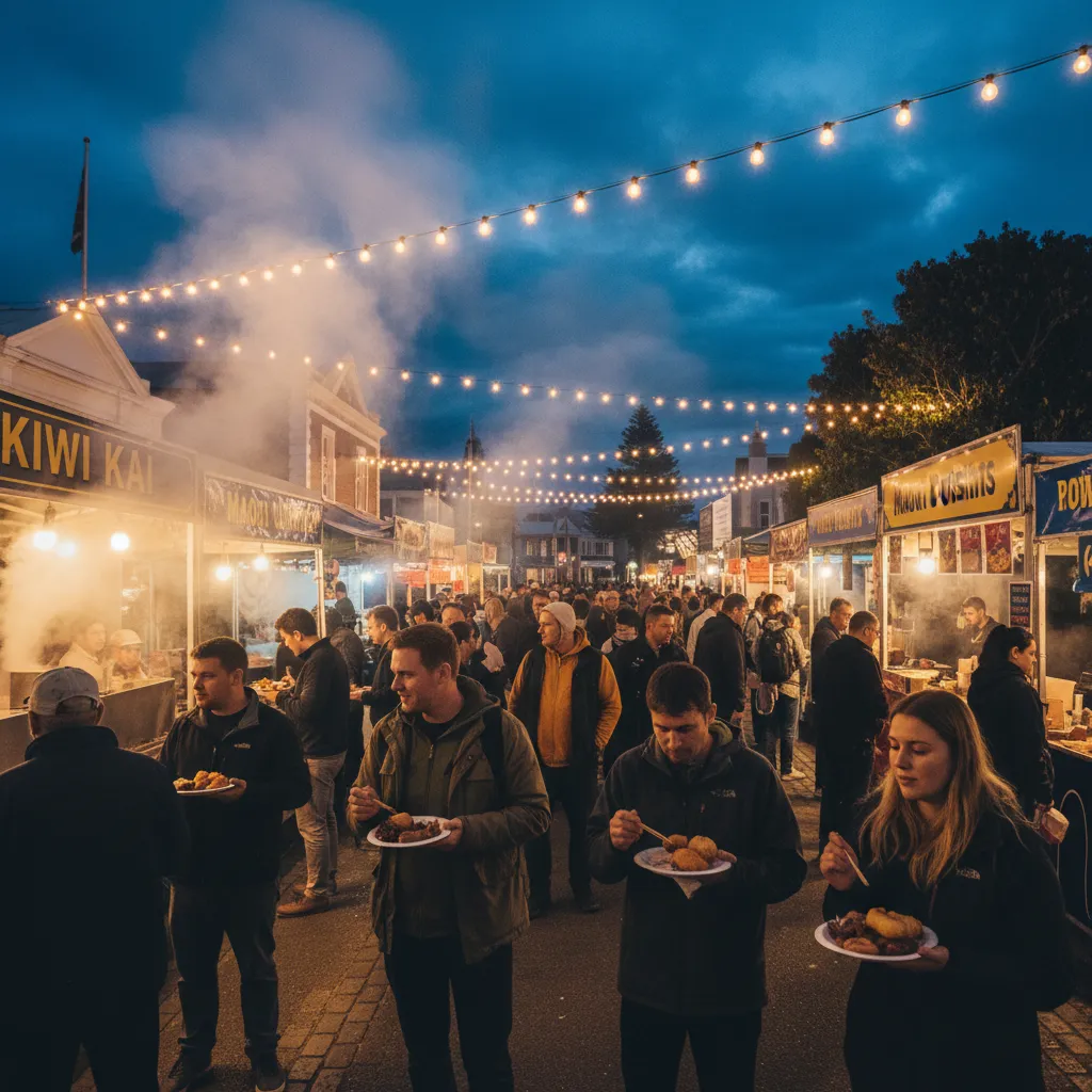 Matariki night market with street food stalls
