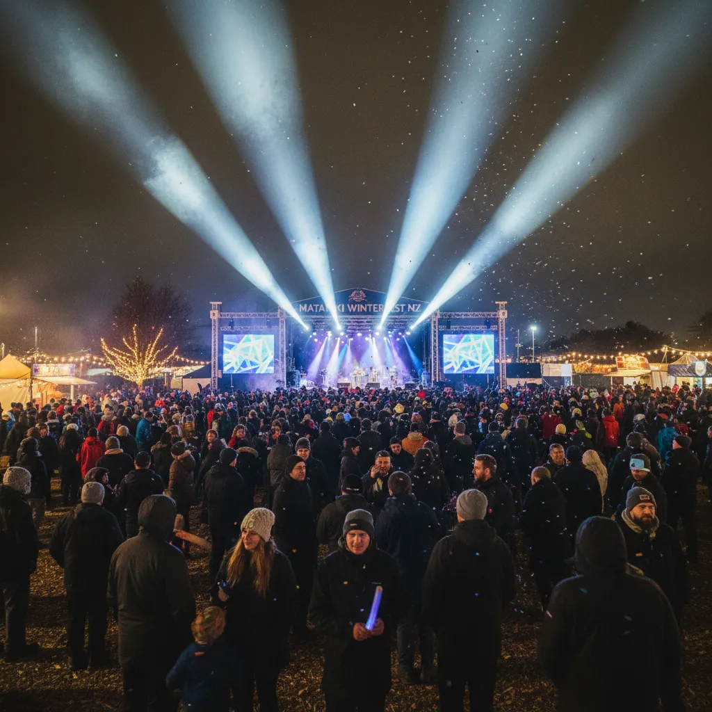 Outdoor Matariki music festival crowd