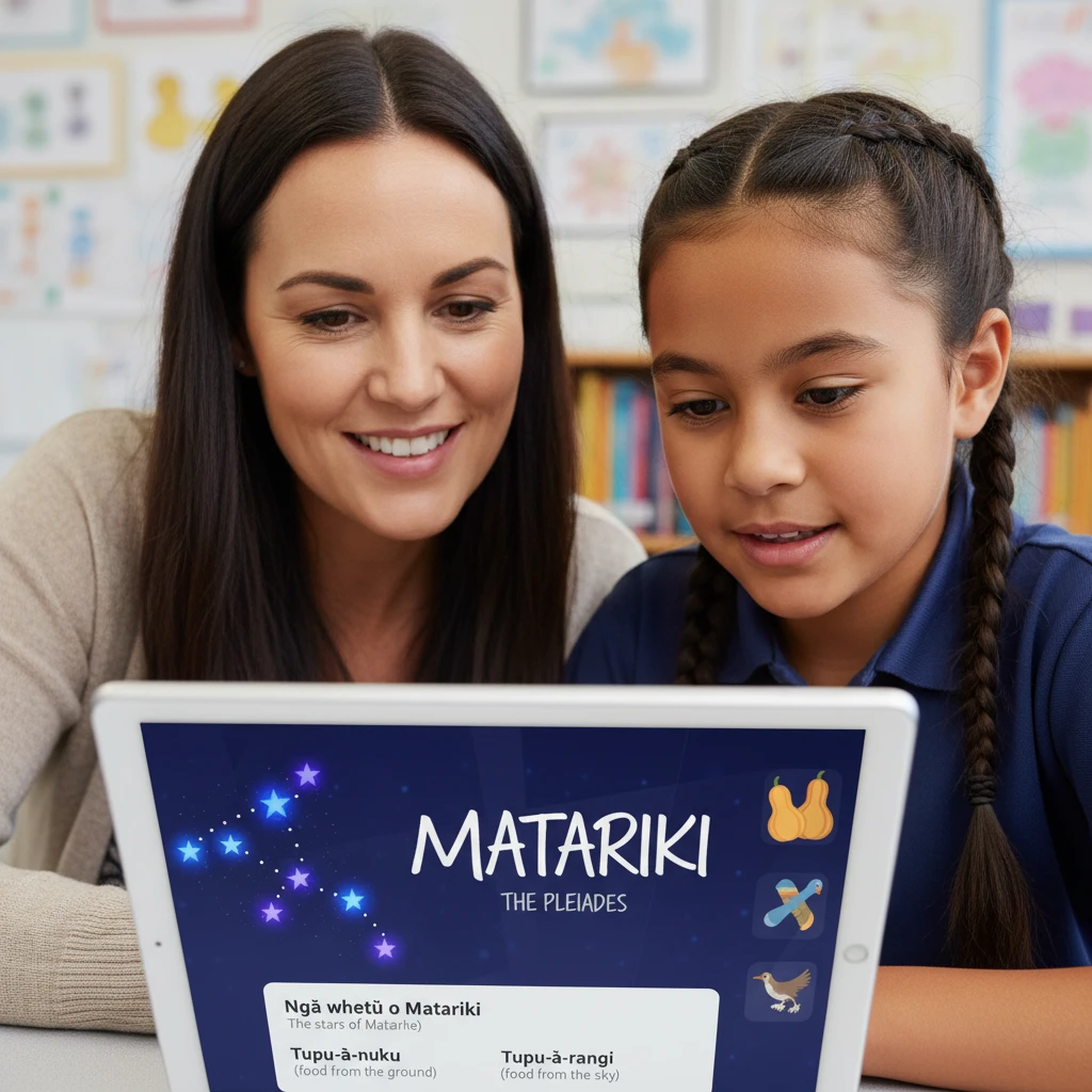 Using bilingual digital resources for Matariki learning