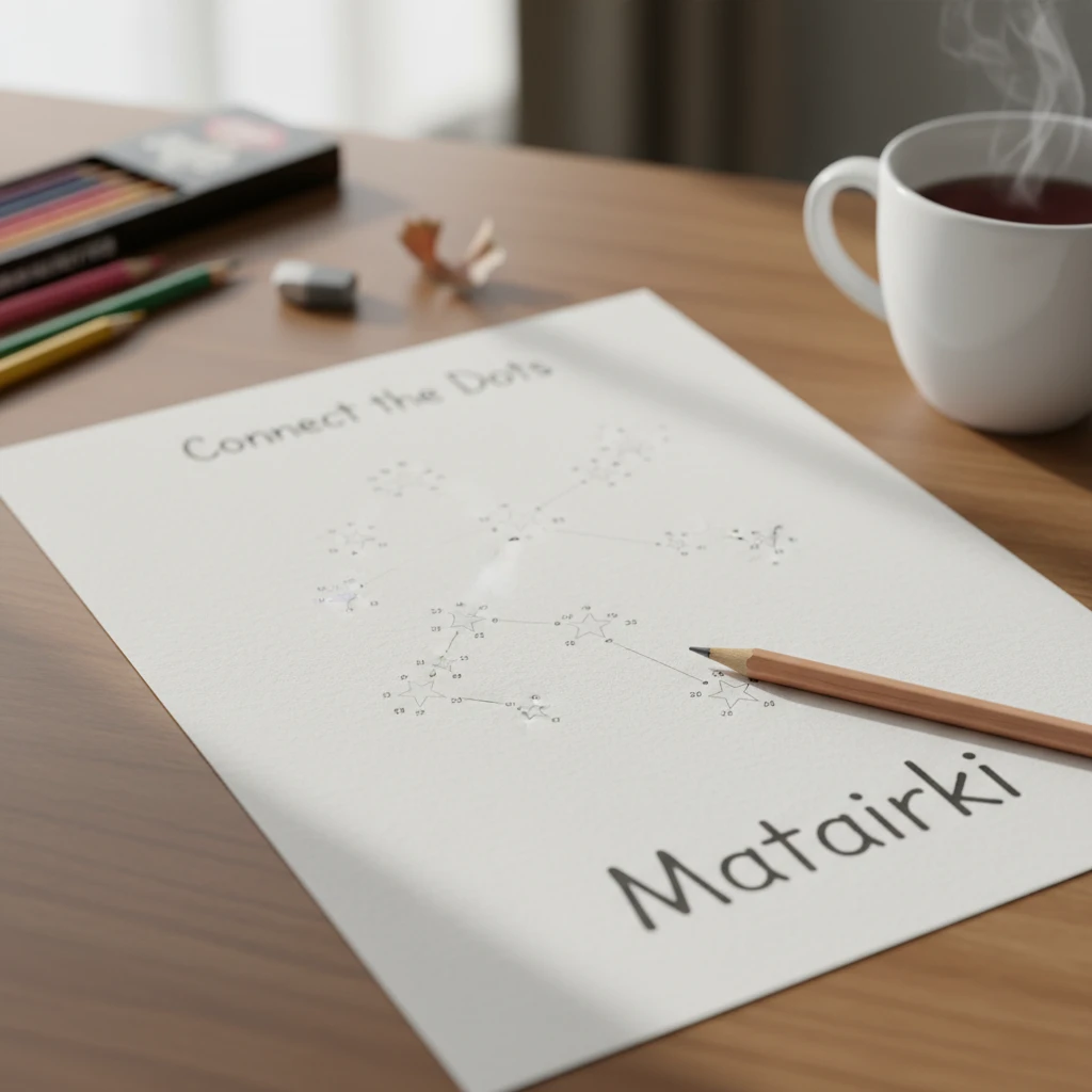 Connect the dots Matariki constellation activity