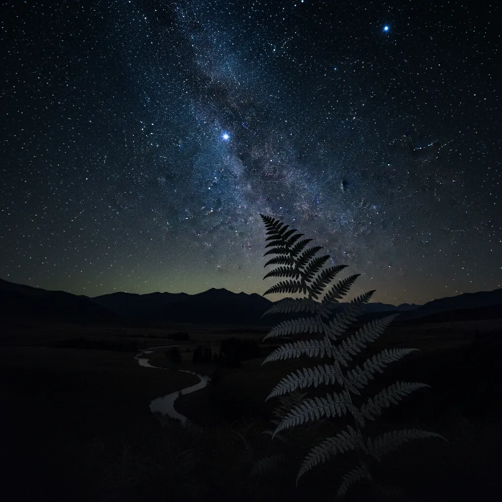 The Matariki star cluster in the night sky