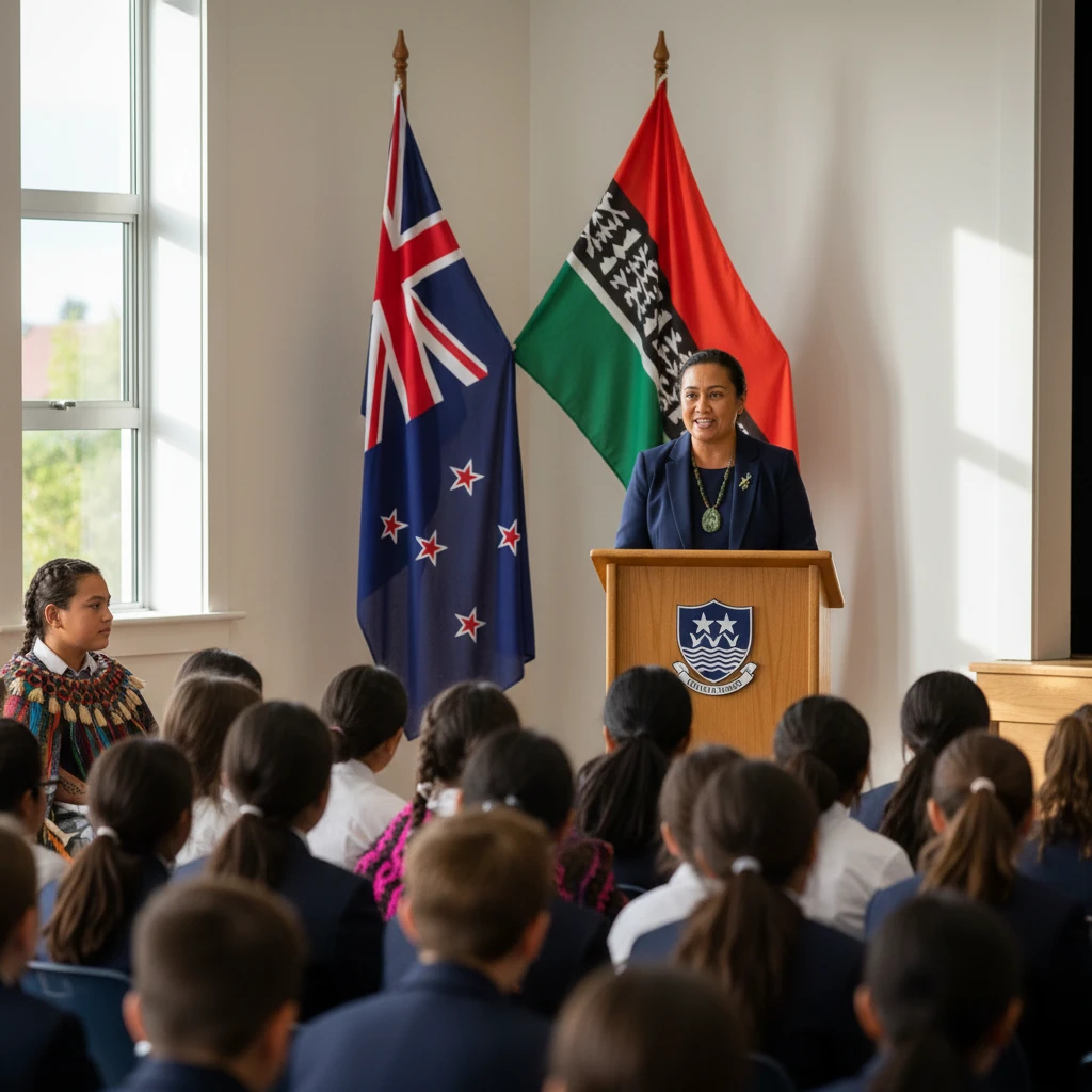 Principal giving Matariki speech