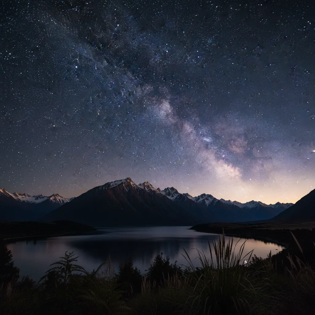 The Matariki star cluster rising before dawn