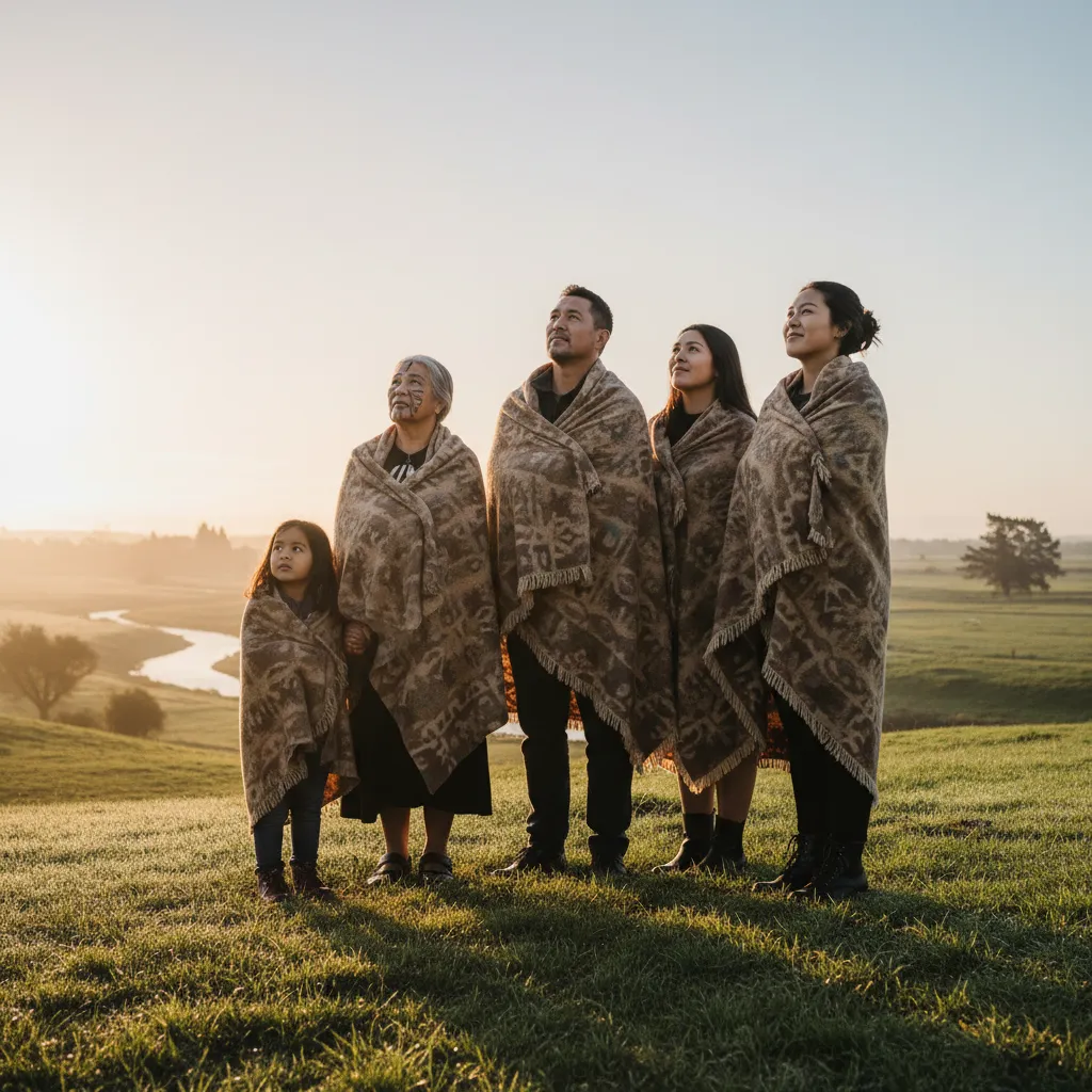 Whānau reflecting on the past year under the Matariki stars