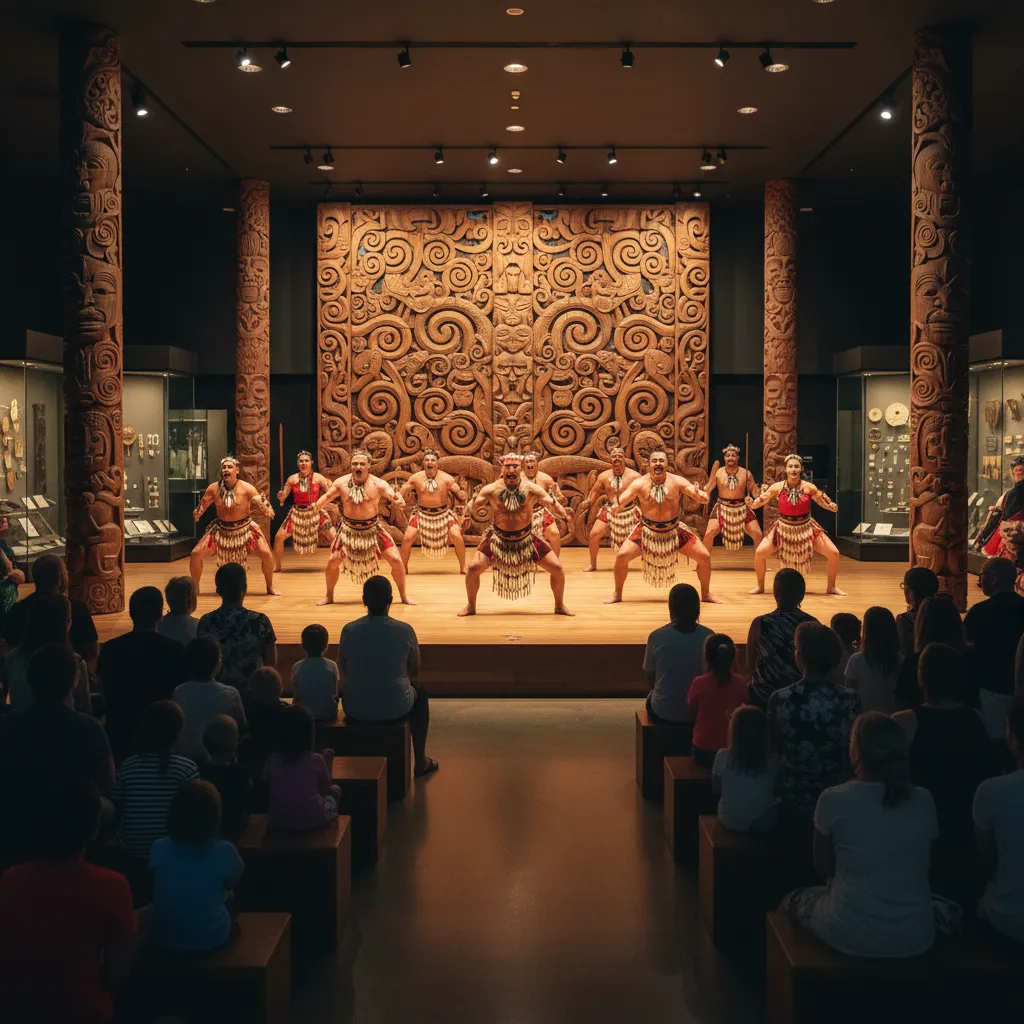 Cultural performance at Te Papa Tongarewa during Matariki