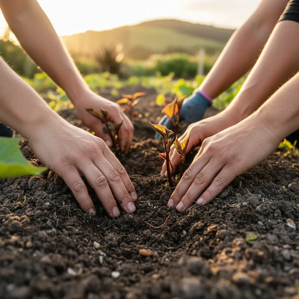 Planting kumara according to the Maori planting calendar