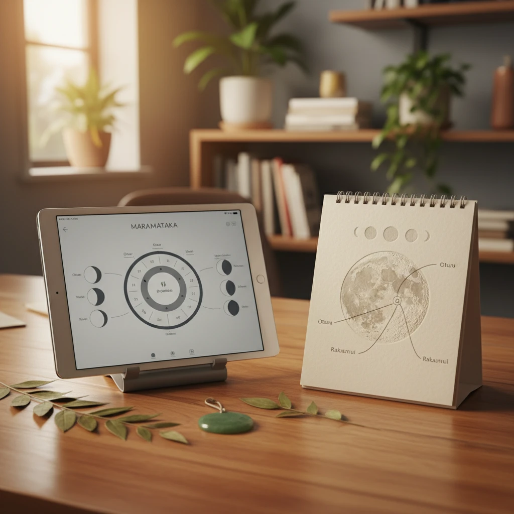 Comparison of digital and paper Maramataka resources