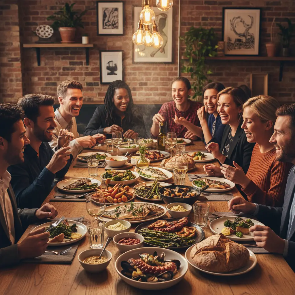 Community sharing a Matariki feast