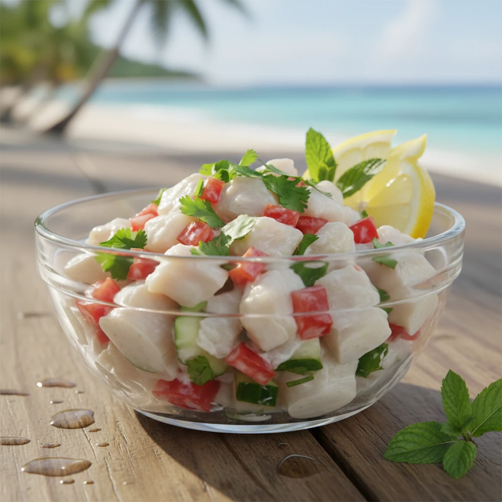 Fresh Ika Mata salad