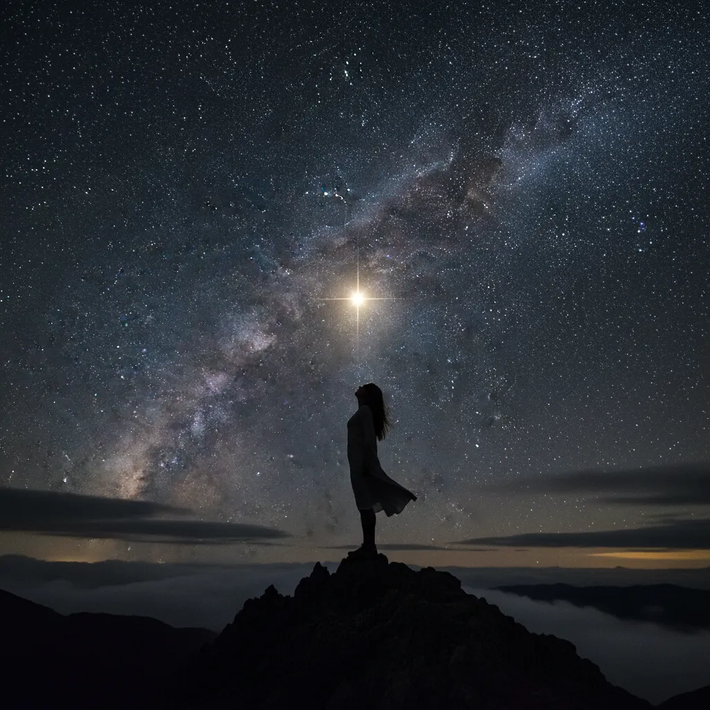 Starlit sky representing Puanga and Matariki