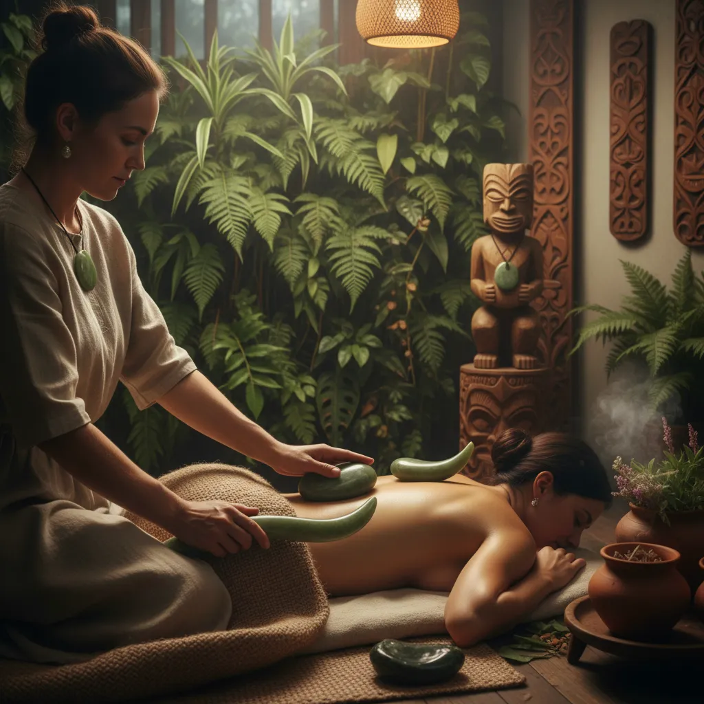 Traditional Mirimiri healing session setup