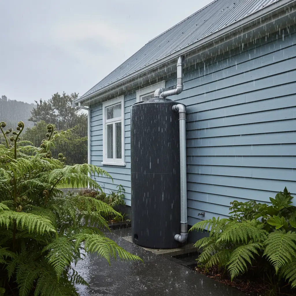 Rainwater harvesting system for household water conservation