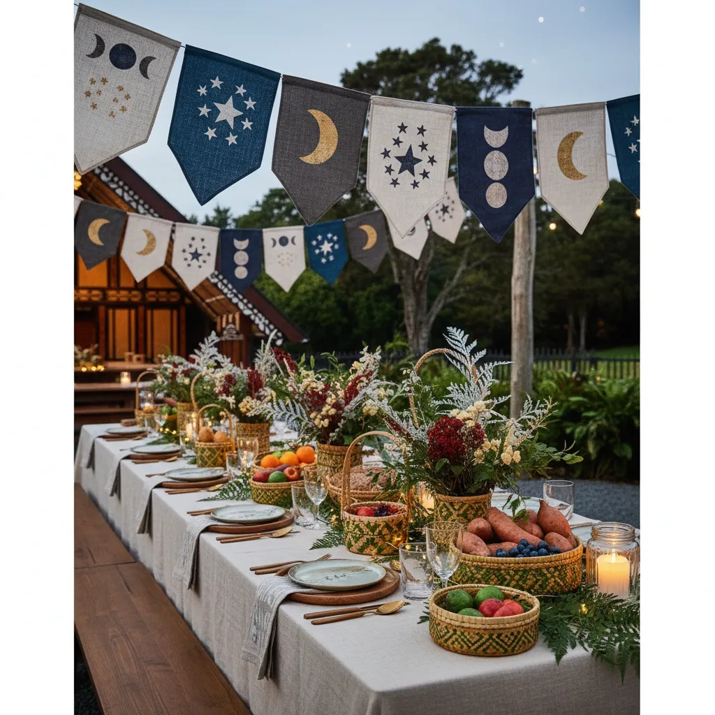Sustainable Matariki party decor with Harakeke and native plants