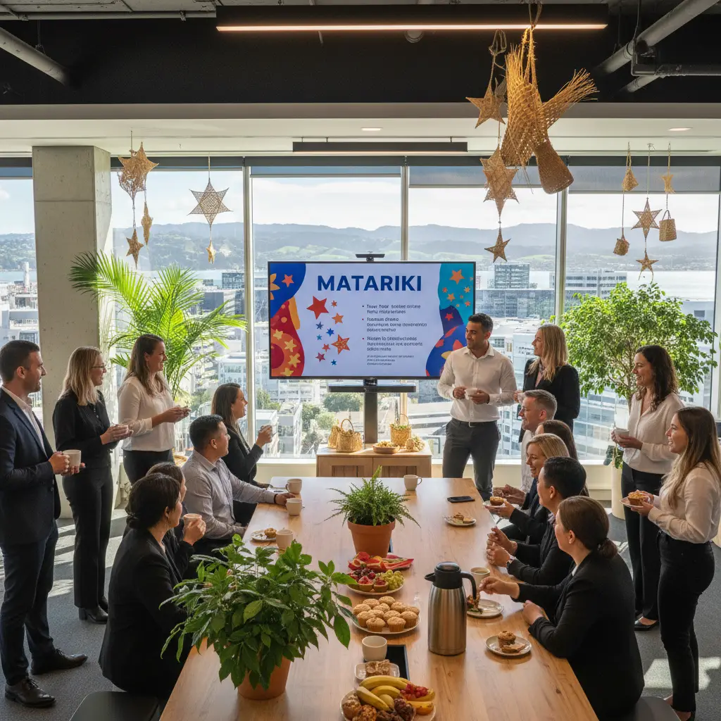 Corporate cultural safety and Matariki celebration in an office