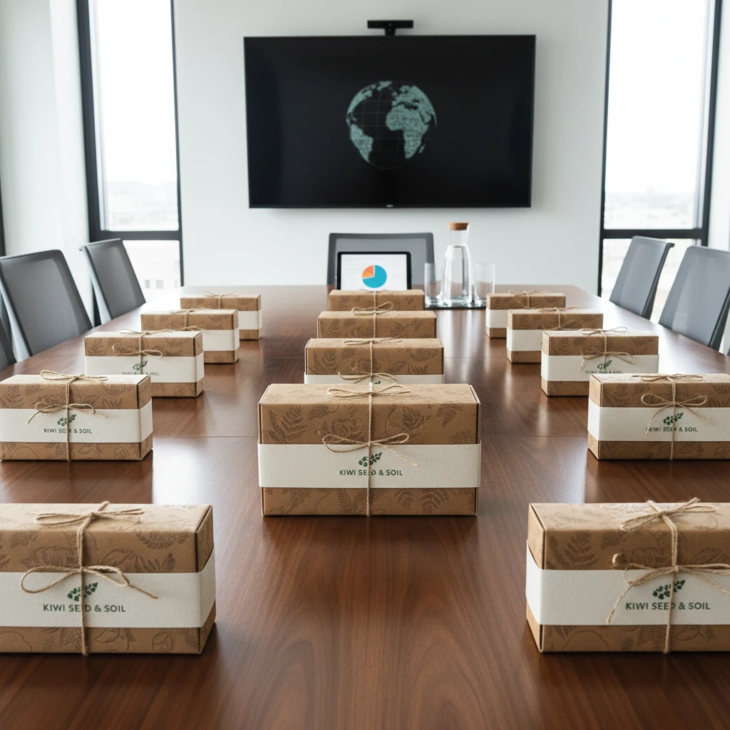 Corporate branded sustainable Matariki gift boxes