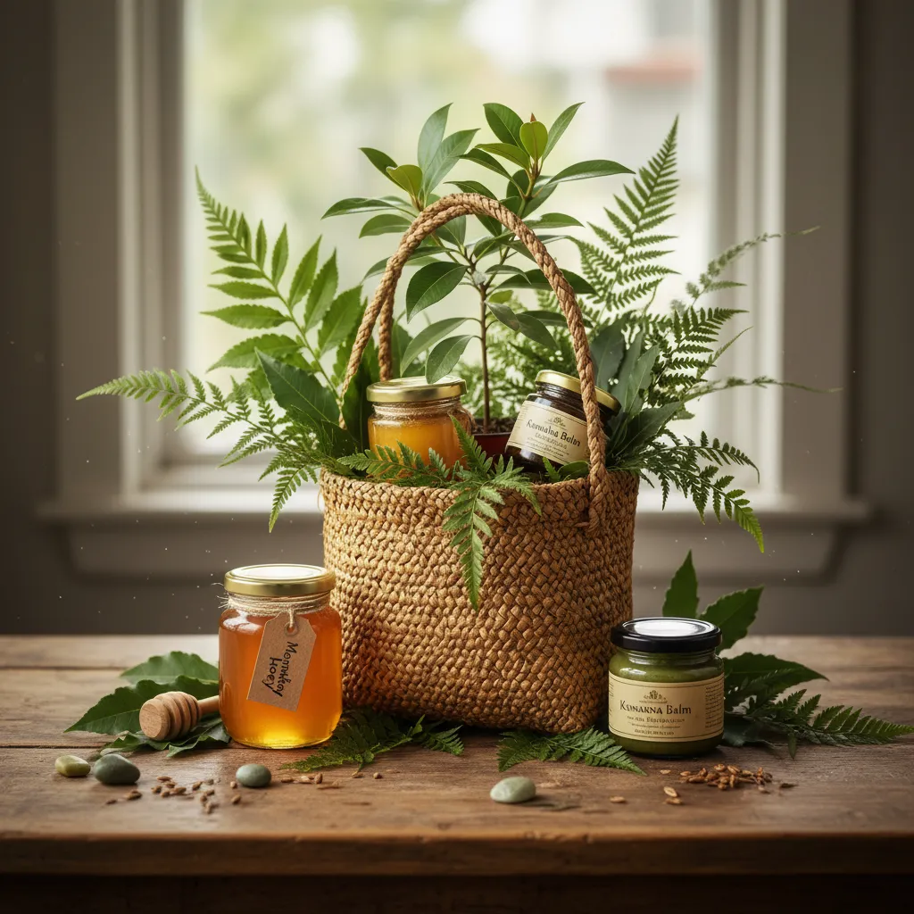 Appropriate staff gifting examples featuring native flax weaving and artisan products