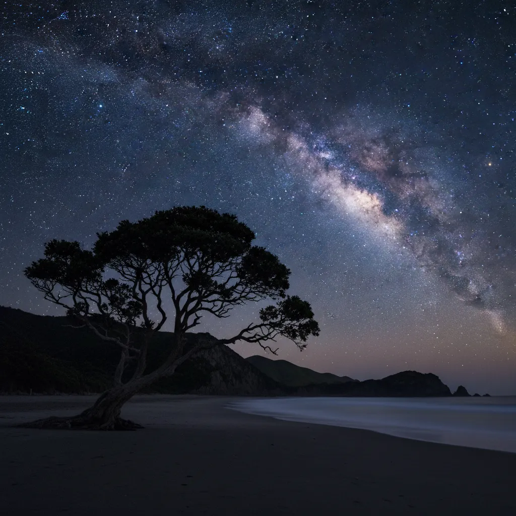 The Milky Way visible over Great Barrier Island Dark Sky Sanctuary