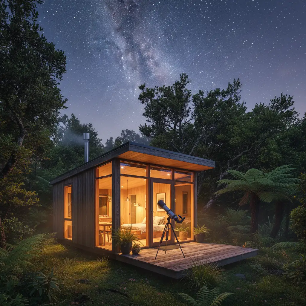 Luxury off-grid accommodation on Great Barrier Island