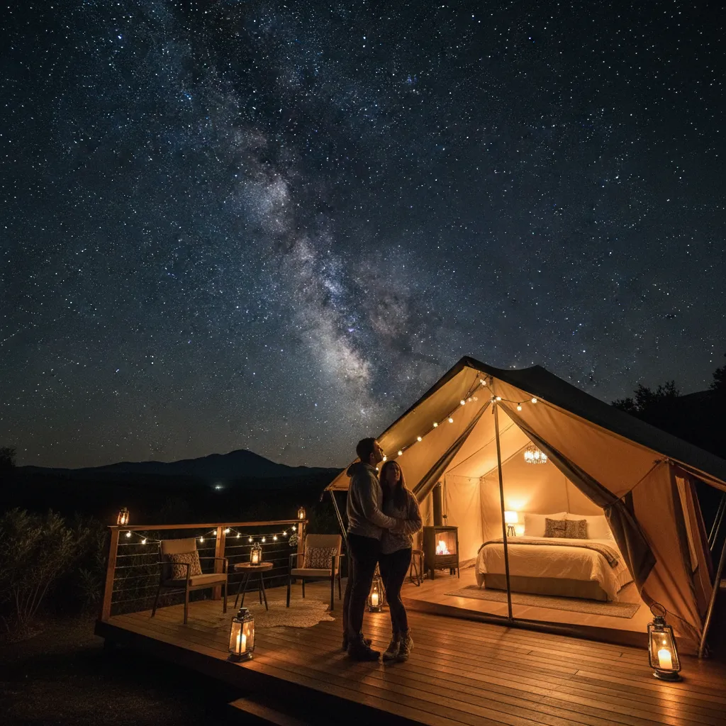 Stargazing at a luxury glamping site in the Wairarapa Dark Sky Reserve
