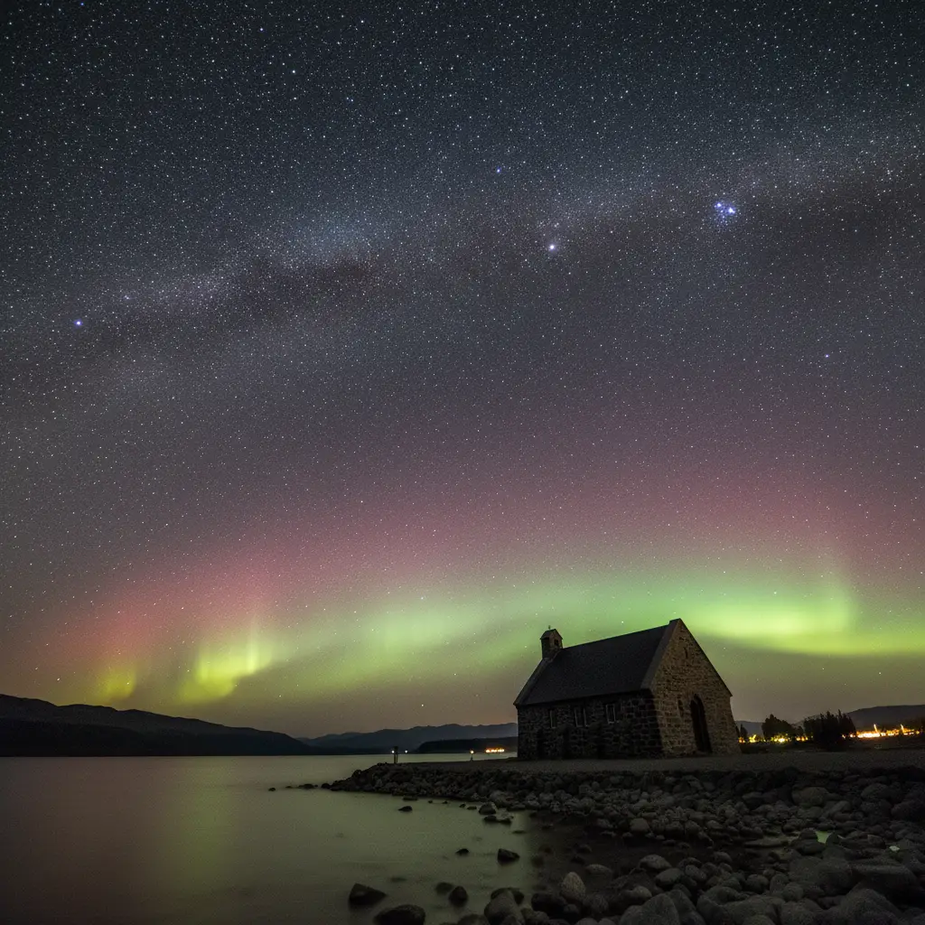 Church of the Good Shepherd under clear skies