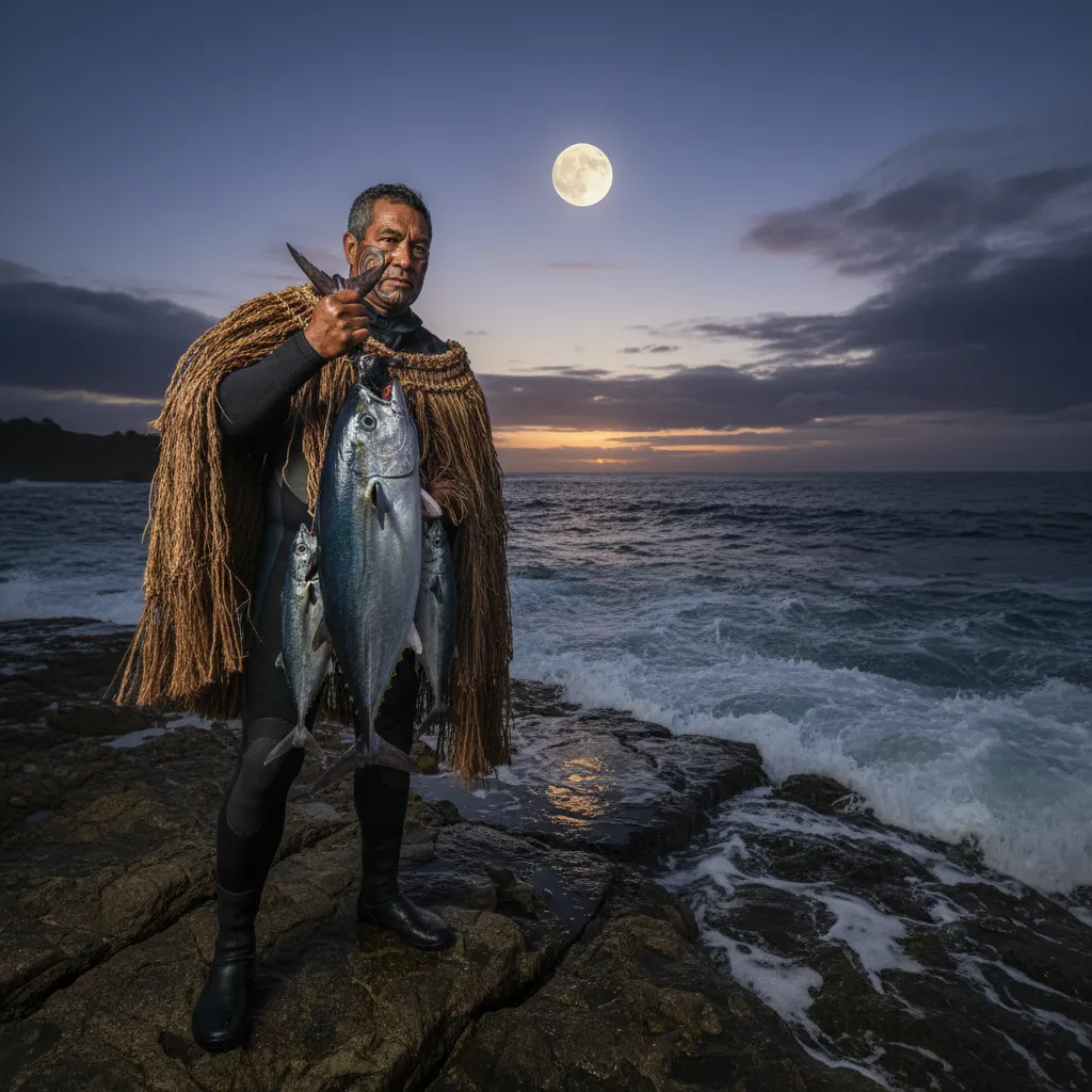 Successful fishing during the Tangaroa moon phase