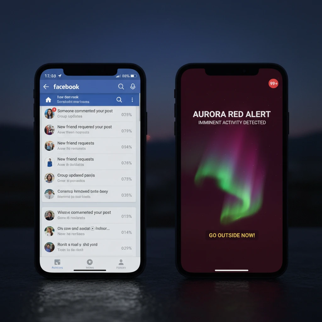 Comparison of social media notifications vs dedicated app alerts