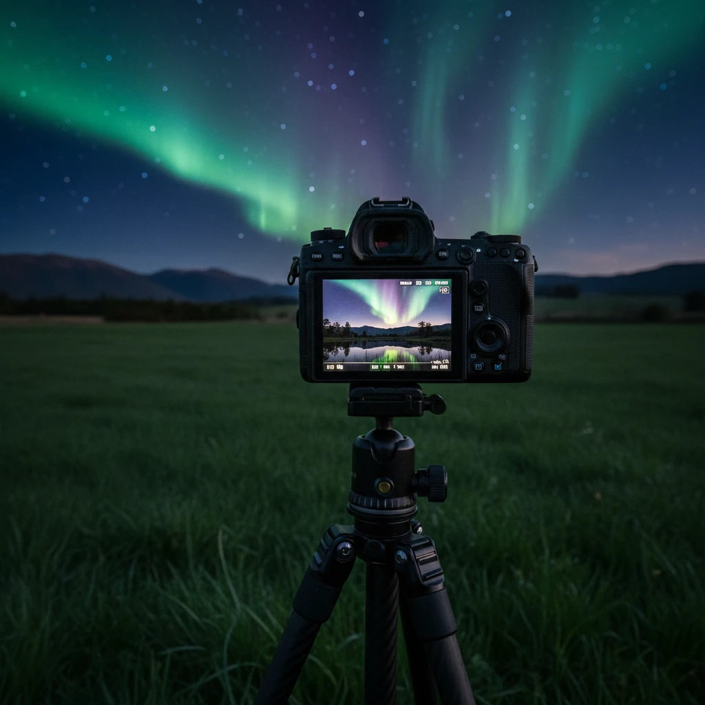 Photographing the Southern Lights settings and setup