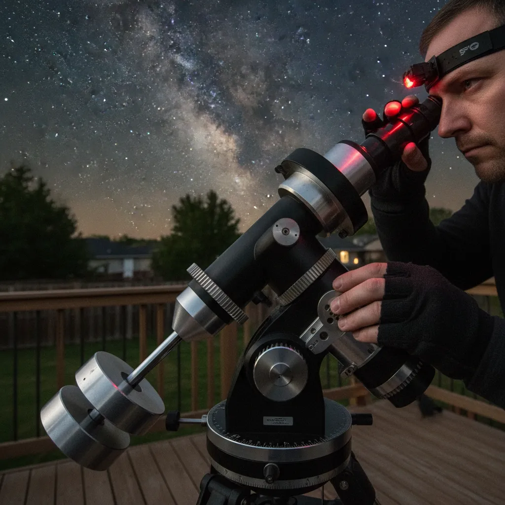 Adjusting telescope mount for optimal planetary tracking