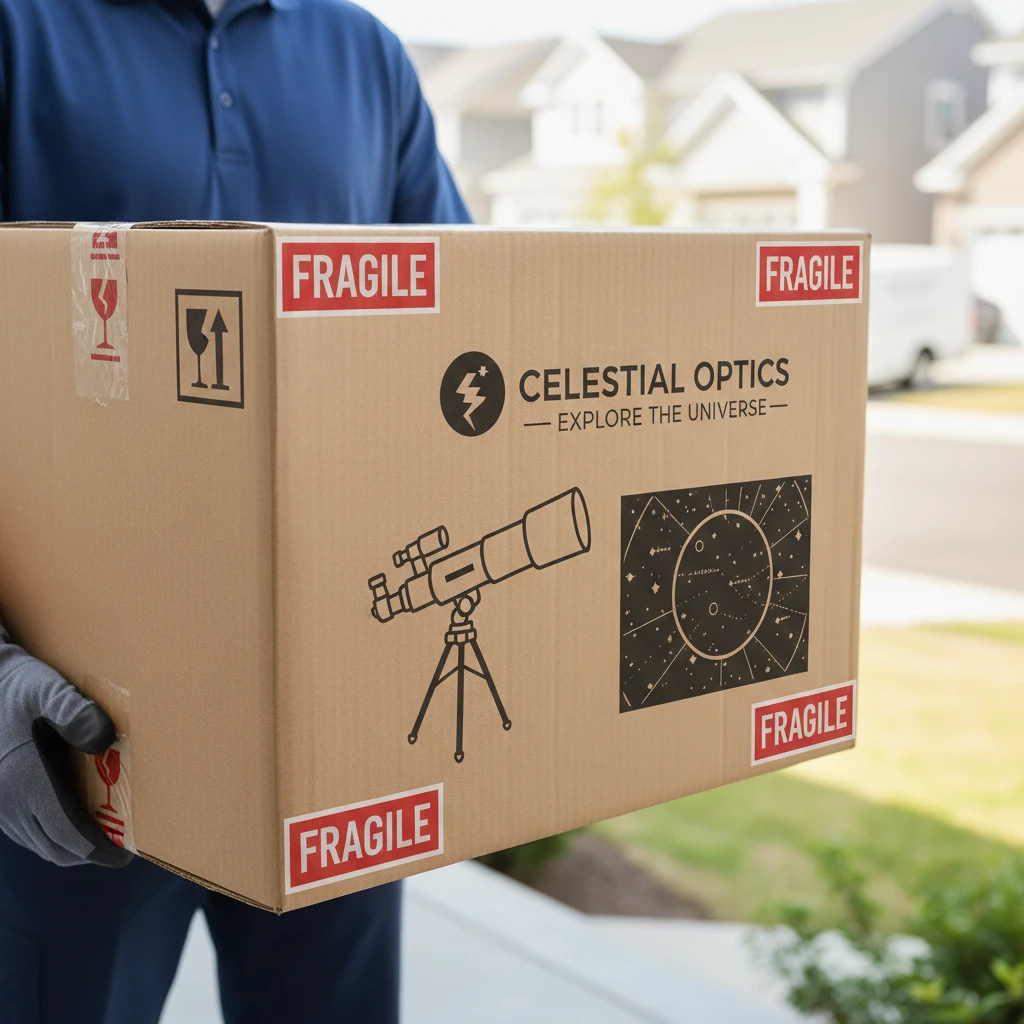 Shipping fragile telescope equipment